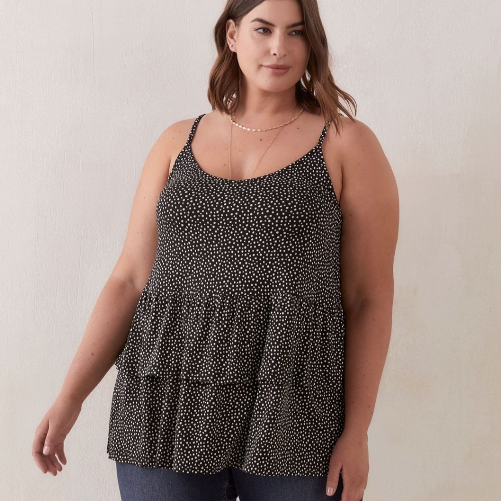 Pennington's 2x Polka Dot Top